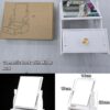 Comestic Rack with Mirror-White