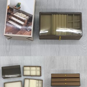 Jewelry Storage Box-Multi functional Wood Grain Three LD-1032