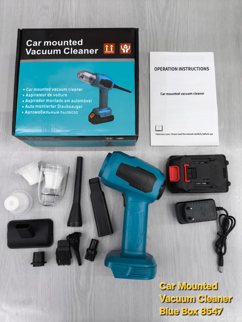 Car Mounted Vacuum Cleaner Blue Box 8547