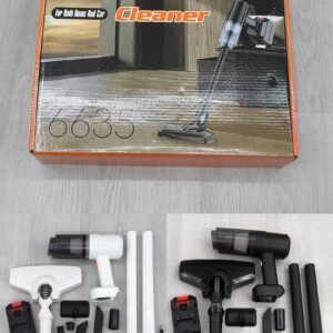 Multifunctional Wireless Vacuum Cleaner 2in1 For Both Home and Car 6635 - Black