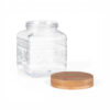 Glass Storage Jar with Bamboo Lid (H16cm)